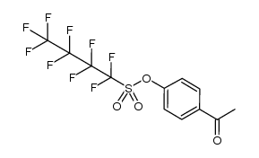 1,1,2,2,3,3,4,4,4-nonafluoro-butane-1-sulfonic acid 4-acetyl-phenyl ester Structure