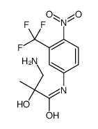 3-amino-2-hydroxy-2-methyl-N-[4-nitro-3-(trifluoromethyl)phenyl]propanamide Structure