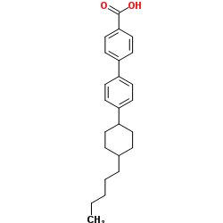 4'-(4-Pentylcyclohexyl)-4-biphenylcarboxylic acid Structure