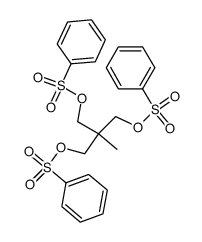 ethylidynetris(methyl) tris(benzenesulfonate)结构式