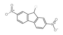 9H-Fluorene,9-chloro-2,7-dinitro- Structure