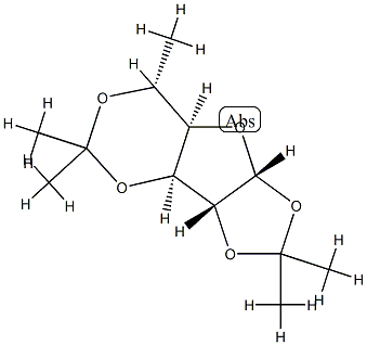 6-Deoxy-1-O,2-O:3-O,5-O-bis(isopropylidene)-α-D-glucofuranose结构式