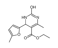 5-Pyrimidinecarboxylicacid,1,2,3,4-tetrahydro-6-methyl-4-(5-methyl-2-furanyl)-2-oxo-,ethylester(9CI) Structure