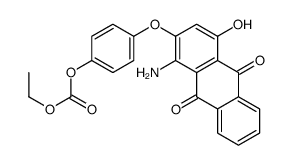 4-[(1-amino-9,10-dihydro-4-hydroxy-9,10-dioxo-2-anthryl)oxy]phenyl ethyl carbonate结构式