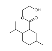 2-hydroxyethyl 2-(isopropyl)-5-methylcyclohexanecarboxylate结构式