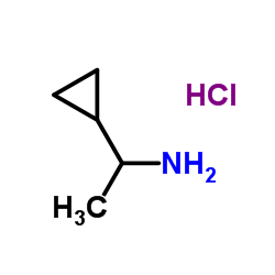 1-Cyclopropylethanamine hydrochloride (1:1) structure