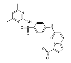 3-(5-Nitro-2-thiophene)acrylic Acid Sulfadimidine Amide Structure