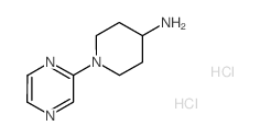 1-Pyrazin-2-ylpiperidin-4-amine dihydrochloride结构式