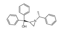 N-[(R)-α-methylbenzyl]aziridine-2(S)-diphenylmethanol结构式