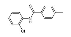 N-(2-chlorophenyl)-4-methylbenzothioamide结构式