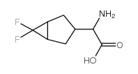 a-氨基-6,6-二氟-双环[3.1.0]己烷-3-乙酸结构式