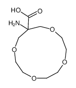 12-amino-1,4,7,10-tetraoxacyclotridecane-12-carboxylic acid Structure