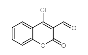 4-氯-3-甲酰基香豆素结构式