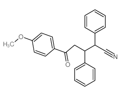 Benzenepentanenitrile,4-methoxy-d-oxo-a,b-diphenyl-结构式