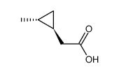 trans-2'-methylcyclopropylacetic acid Structure