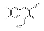 2-Propenoic acid,2-cyano-3-(3,4-dichlorophenyl)-, ethyl ester结构式