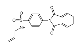 4-(1,3-dioxoisoindol-2-yl)-N-prop-2-enylbenzenesulfonamide结构式