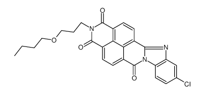 2-(3-butoxypropyl)-10-chlorobenzimidazo[2,1-b]benzo[lmn][3,8]phenanthroline-1,3,6(2h)-trione Structure