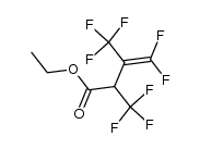 ethyl 4,4-difluoro-2,3-bis(trifluoromethyl)but-3-enoate结构式