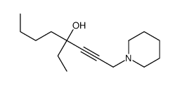 4-ethyl-1-piperidin-1-yloct-2-yn-4-ol Structure