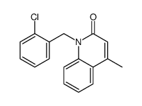 1-[(2-chlorophenyl)methyl]-4-methylquinolin-2-one Structure