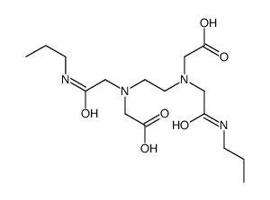 2-[2-[carboxymethyl-[2-oxo-2-(propylamino)ethyl]amino]ethyl-[2-oxo-2-(propylamino)ethyl]amino]acetic acid Structure