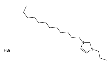 1-dodecyl-3-propyl-1,2-dihydroimidazol-1-ium,bromide Structure