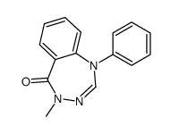 4-methyl-1-phenyl-1,3,4-benzotriazepin-5-one Structure