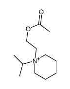 2-(1-propan-2-ylpiperidin-1-ium-1-yl)ethyl acetate结构式