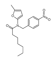 N-(5-methylfuran-2-yl)-N-[(4-nitrophenyl)methyl]heptanamide Structure