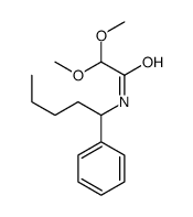 2,2-dimethoxy-N-(1-phenylpentyl)acetamide结构式