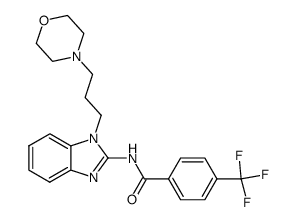 N-[1-(3-morpholin-4-yl-propyl)-1H-benzoimidazol-2-yl]-4-trifluoromethyl-benzamide Structure