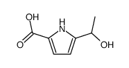 1H-Pyrrole-2-carboxylic acid, 5-(1-hydroxyethyl)- (9CI) structure