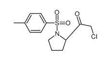 2-chloro-1-[(2S)-1-(4-methylphenyl)sulfonylpyrrolidin-2-yl]ethanone Structure