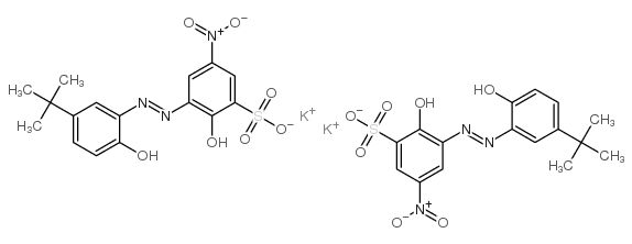 dipotassium 3-[[5-(tert-butyl)-2-hydroxyphenyl]azo]-2-hydroxy-5-nitrobenzenesulphonate picture