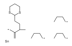 tributyl-[(3S)-5-(1,3-dithian-2-yl)-3-methyl-2-methylidenepentyl]stannane Structure