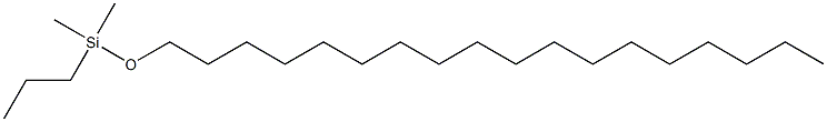 Silane, dimethyl(octadecyloxy)propyl- Structure