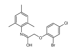 2-(2-Bromo-4-chlorophenoxy)-N-mesitylacetamide结构式