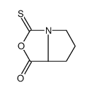 1H,3H-Pyrrolo[1,2-c]oxazol-1-one,tetrahydro-3-thioxo-(9CI) Structure