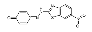 4-[(6-nitro-1,3-benzothiazol-2-yl)hydrazinylidene]cyclohexa-2,5-dien-1-one结构式