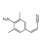 (Z)-3-(4-Amino-3,5-dimethylphenyl)acrylonitrile structure