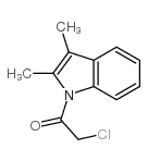 1-(Chloroacetyl)-2,3-dimethylindole结构式