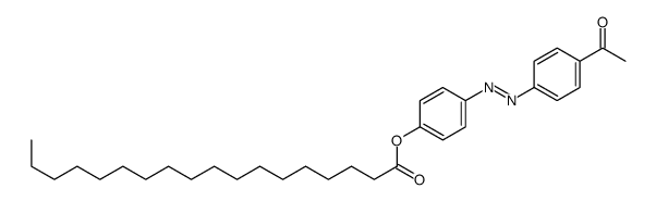 [4-[(4-acetylphenyl)diazenyl]phenyl] octadecanoate Structure