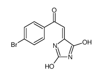 (5Z)-5-[2-(4-bromophenyl)-2-oxoethylidene]imidazolidine-2,4-dione结构式