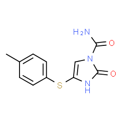 4-Imidazoline-1-carboxamide,2-oxo-4-p-tolylthio- (7CI,8CI)结构式