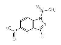 1-(3-chloro-5-nitroindazol-1-yl)ethanone Structure