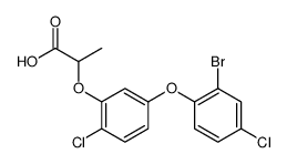 2-[5-(2-bromo-4-chlorophenoxy)-2-chlorophenoxy]propanoic acid结构式