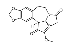 (4S,5S)-1,2-didehydro-2-methoxy-cephalotaxane-3,8-dione结构式