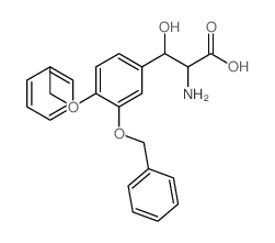 2-amino-3-[3,4-bis(phenylmethoxy)phenyl]-3-hydroxypropanoic acid结构式