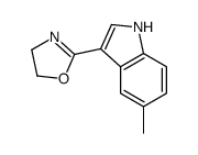 1H-Indole,3-(4,5-dihydro-2-oxazolyl)-5-methyl-(9CI)结构式